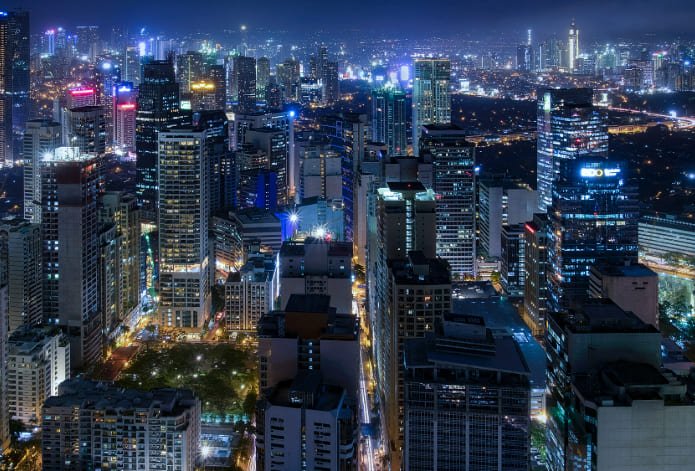 pemandangan malam Kuala Lumpur